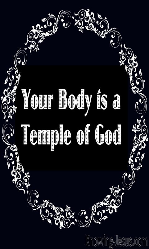 1 Corinthians 3:16 You Are A Temple of the Holy Spirit (white) 
